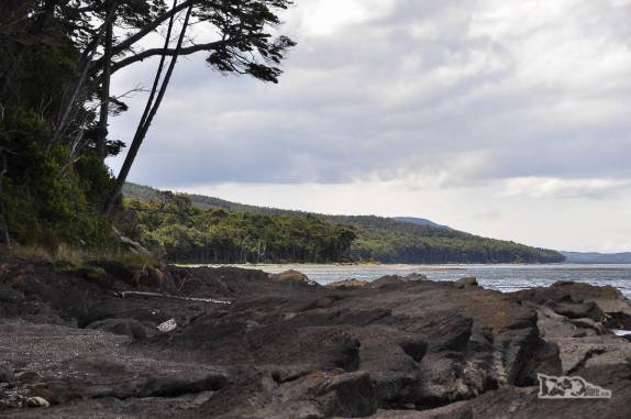 Litoral no extremo sul do Chile e da América, região de Punta Arenas